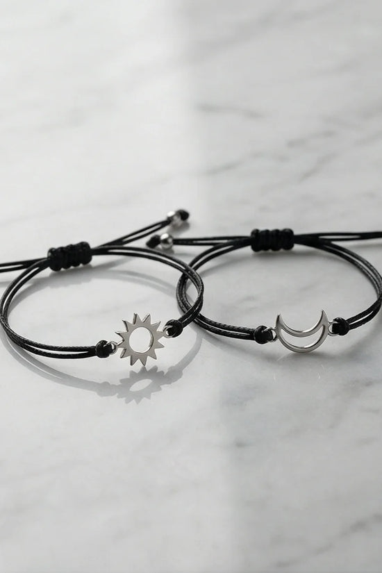 The Celestial Link: Sun & Moon Matching Set