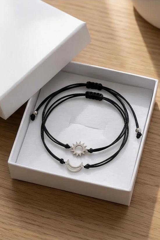 The Celestial Link: Sun & Moon Matching Set