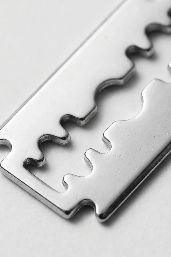 The Urban Edge: Industrial Razor Blade Earrings