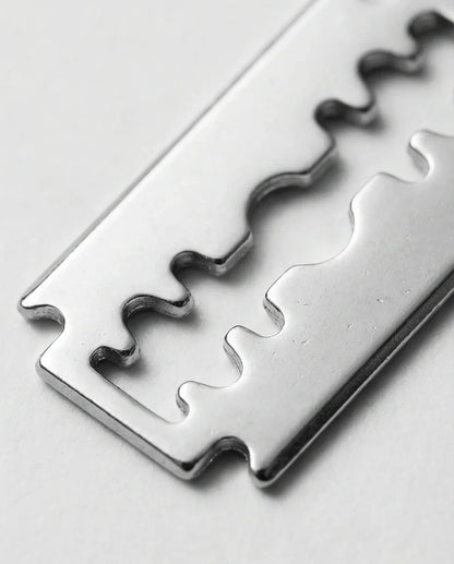 The Urban Edge: Industrial Razor Blade Earrings