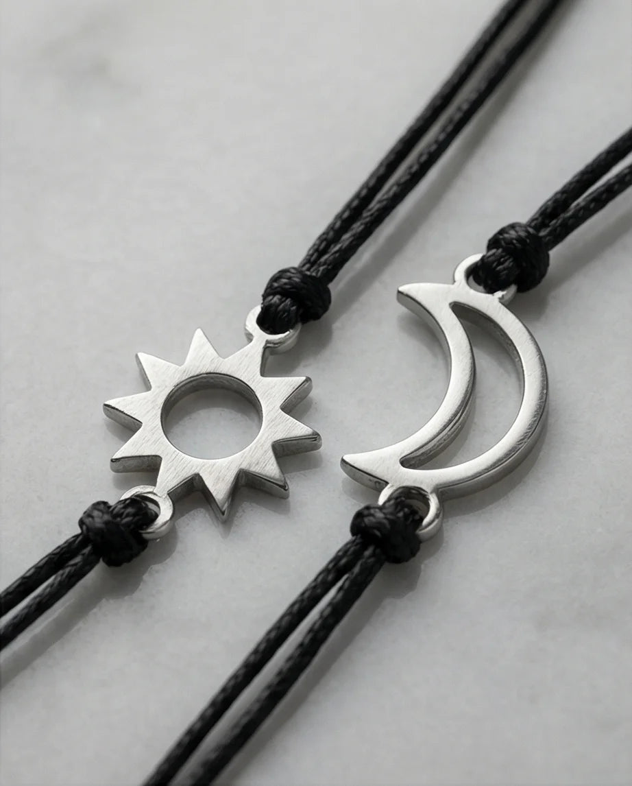 The Celestial Link: Sun & Moon Matching Set