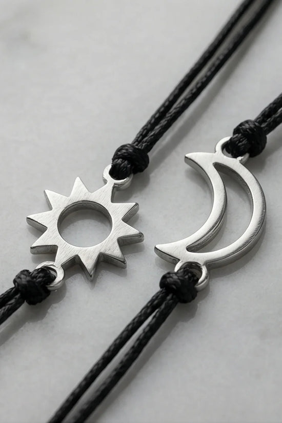 The Celestial Link: Sun & Moon Matching Set