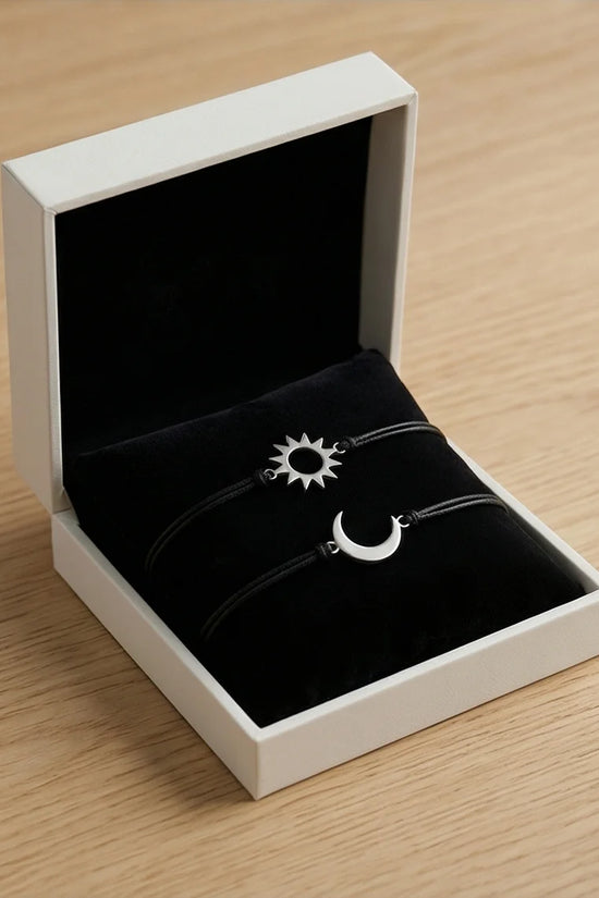 The Celestial Link: Sun & Moon Matching Set