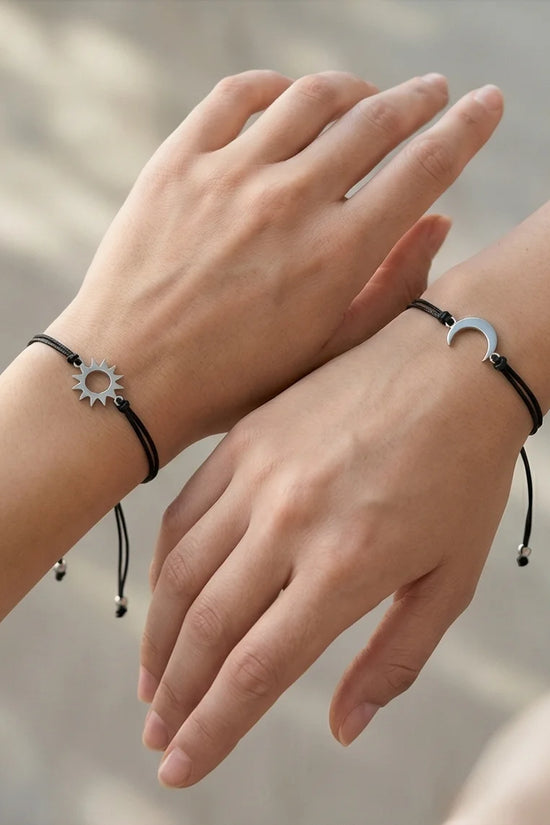 The Celestial Link: Sun & Moon Matching Set