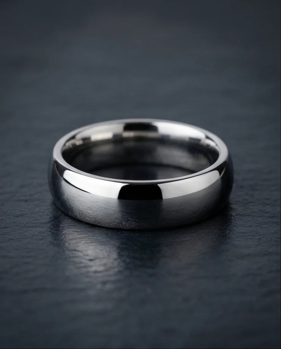 The Stellar Dome: High-Polish Mirror-Finish Band