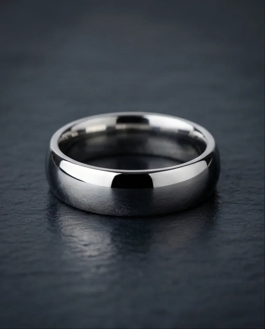 The Stellar Dome: High-Polish Mirror-Finish Band