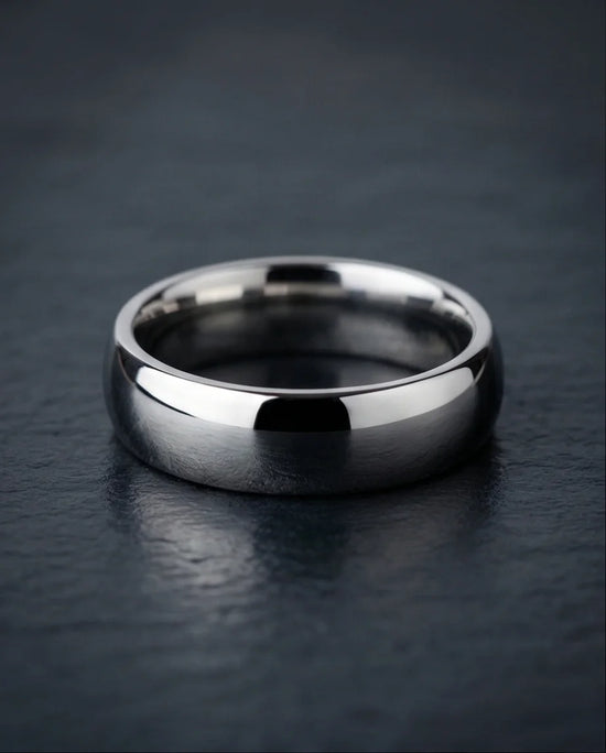 The Stellar Dome: High-Polish Mirror-Finish Band