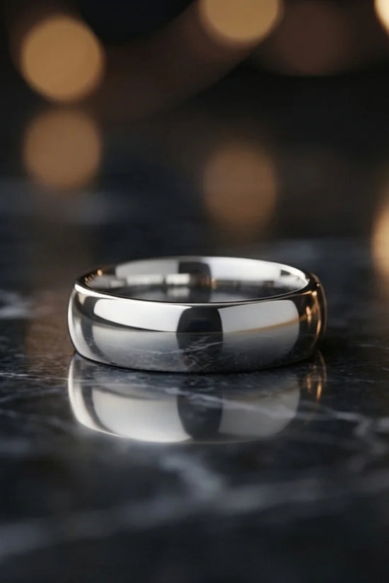 The Stellar Dome: High-Polish Mirror-Finish Band
