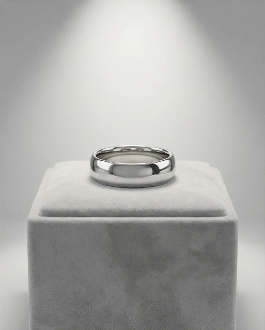 The Stellar Dome: High-Polish Mirror-Finish Band