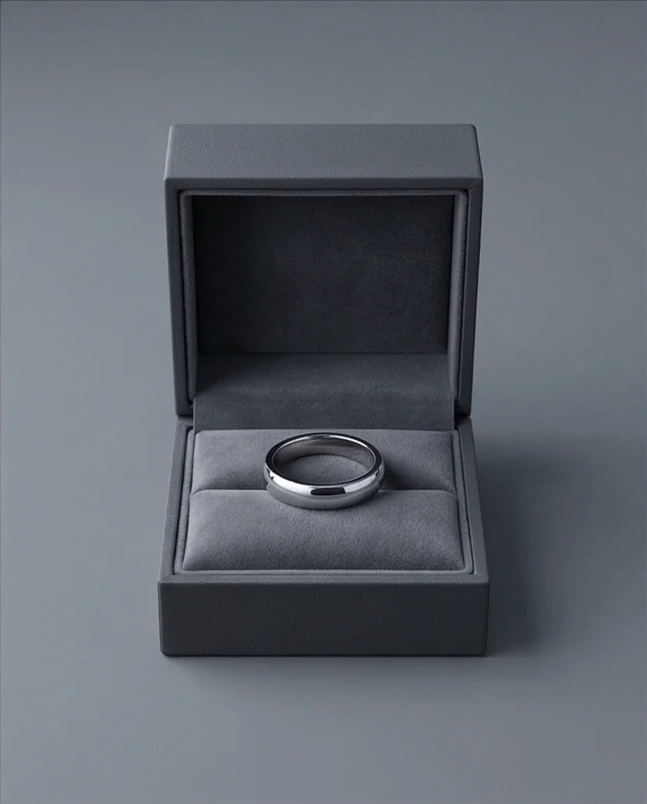 The Stellar Dome: High-Polish Mirror-Finish Band