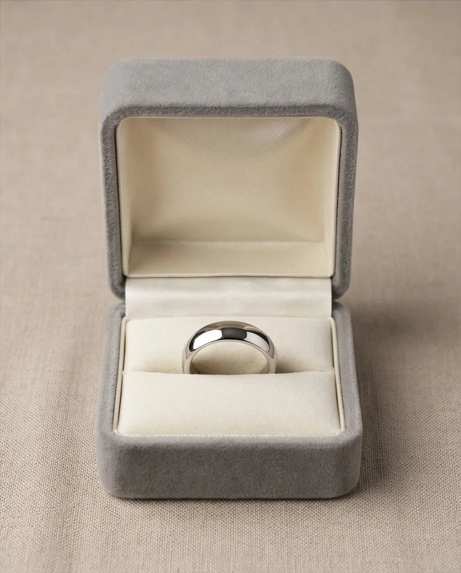 The Stellar Dome: High-Polish Mirror-Finish Band