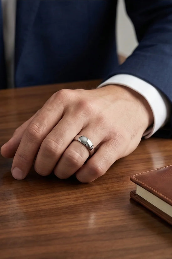 The Stellar Dome: High-Polish Mirror-Finish Band