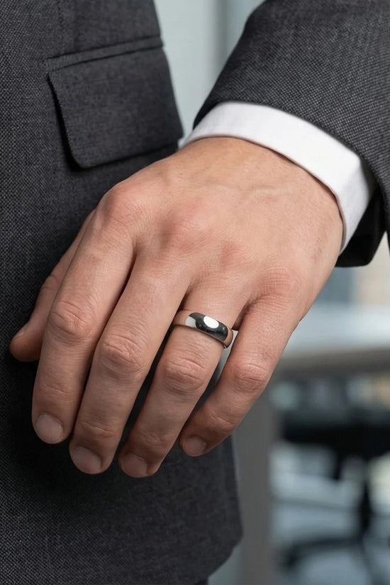 The Stellar Dome: High-Polish Mirror-Finish Band