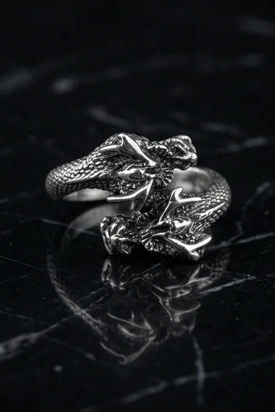 The Dragon’s Embrace: Antique Twin Serpent Ring