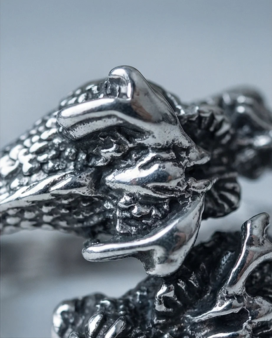The Dragon’s Embrace: Antique Twin Serpent Ring