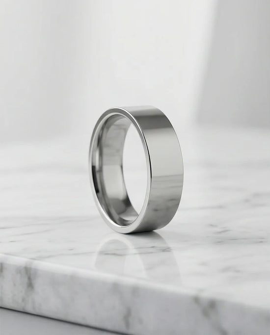 The Sterling Zenith: Minimalist Flat-Edge Mirror Band