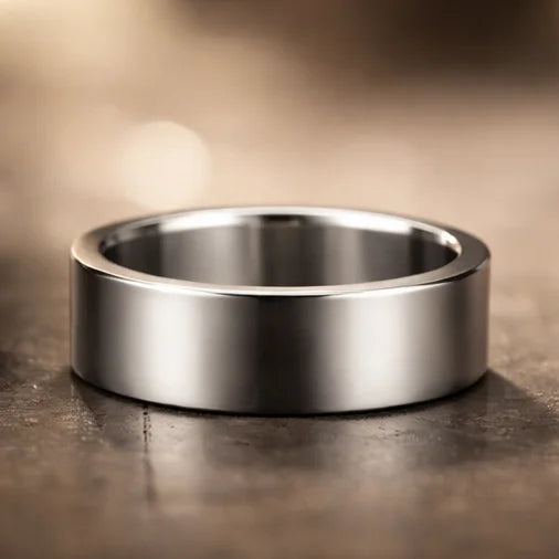 The Sterling Zenith: Minimalist Flat-Edge Mirror Band