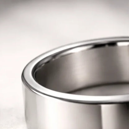 The Sterling Zenith: Minimalist Flat-Edge Mirror Band