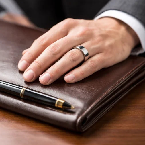 The Sterling Zenith: Minimalist Flat-Edge Mirror Band