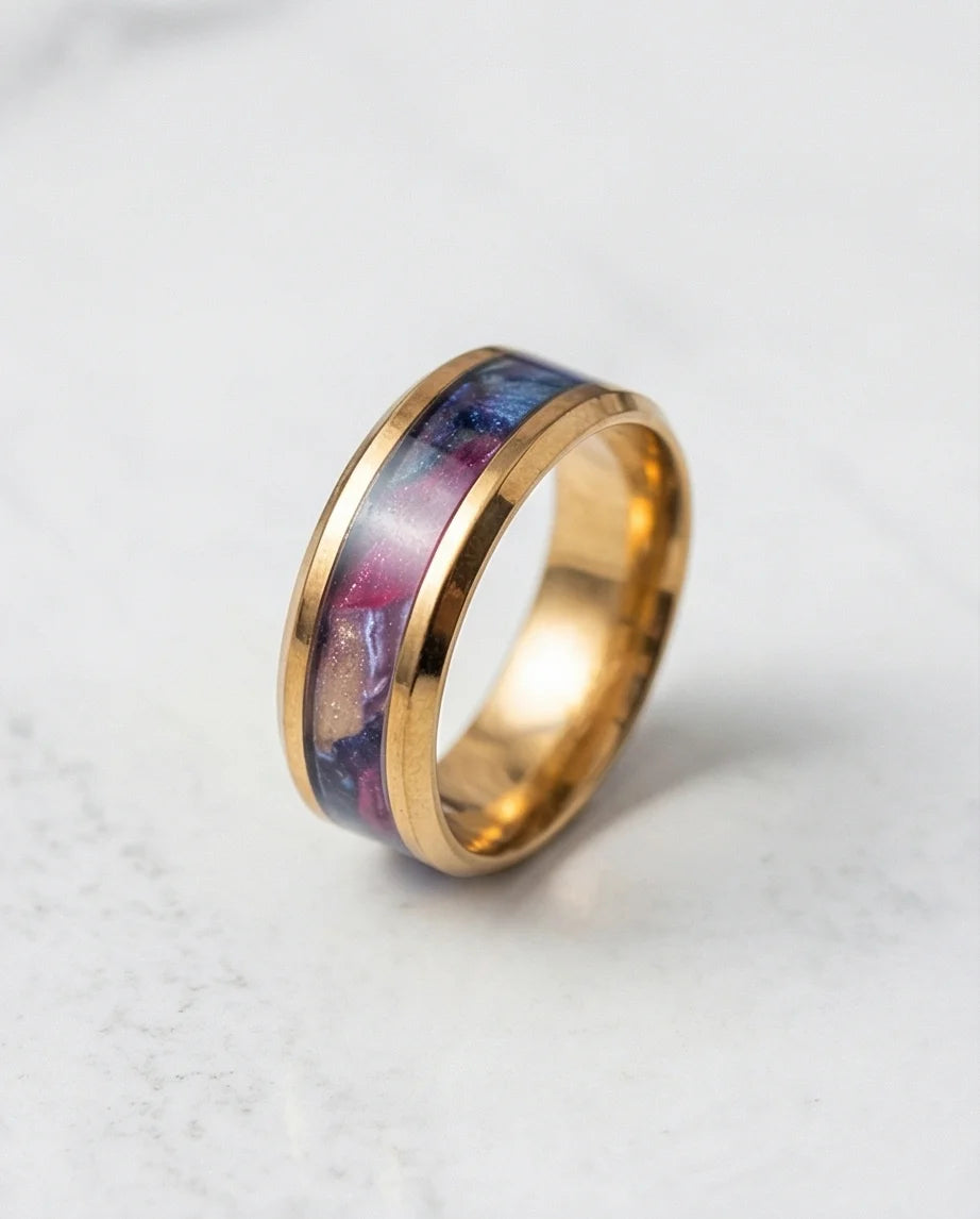 The Gilded Nebula: Midnight Bloom Inlay Band