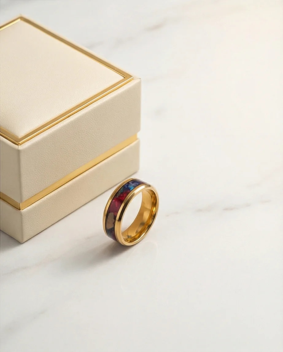 The Gilded Nebula: Midnight Bloom Inlay Band