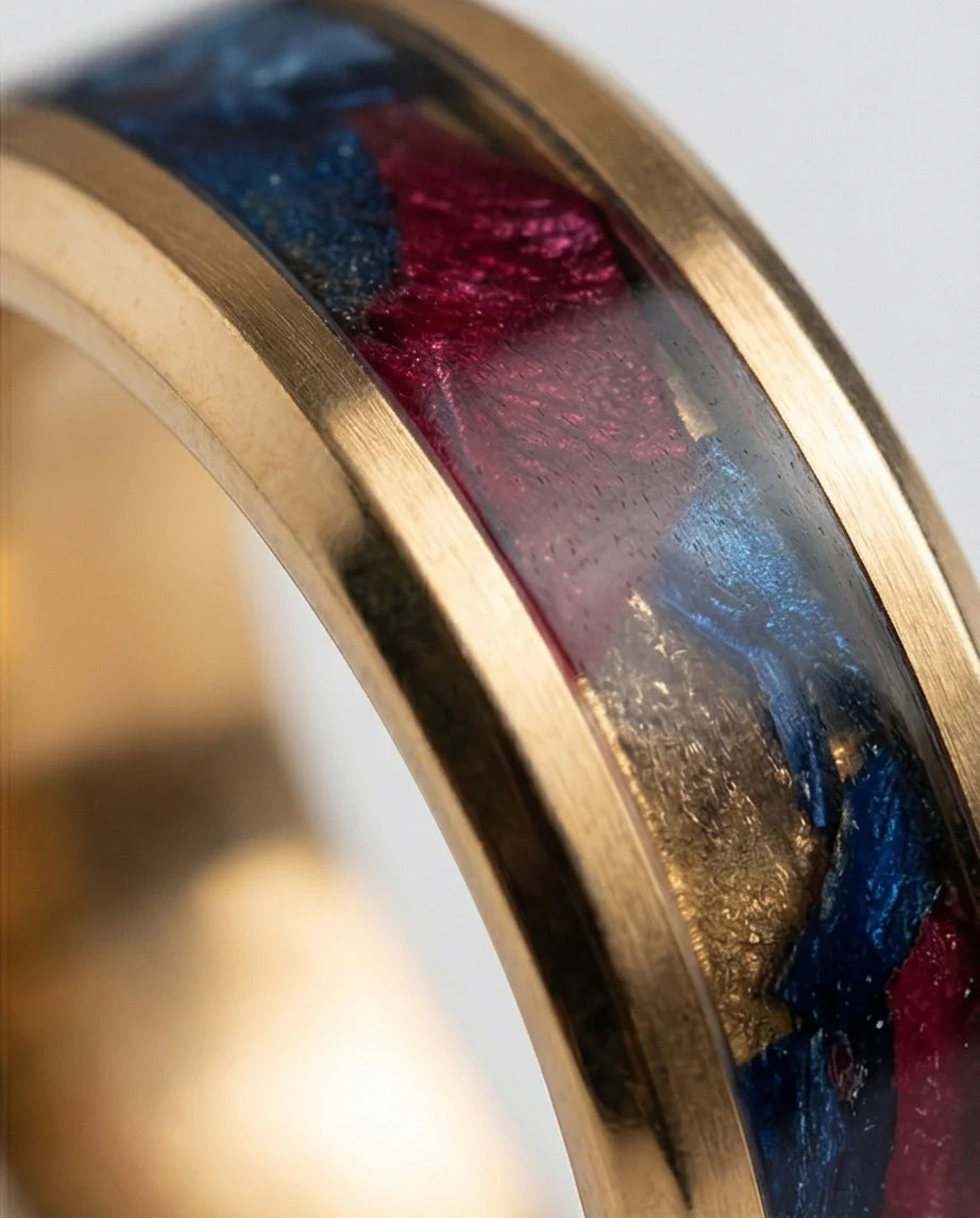 The Gilded Nebula: Midnight Bloom Inlay Band