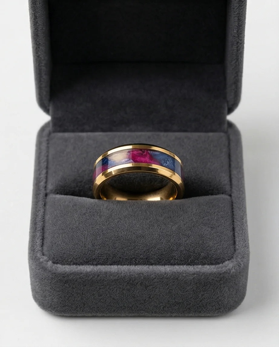 The Gilded Nebula: Midnight Bloom Inlay Band