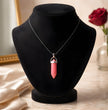 The Red Prism: Hexagonal Crystal Point Necklace