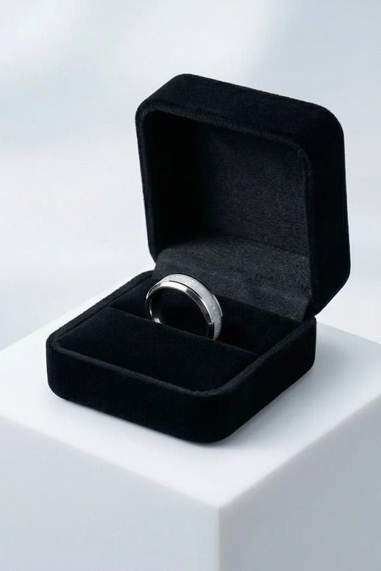 The Pearl Horizon: Pearlescent White Inlay Band