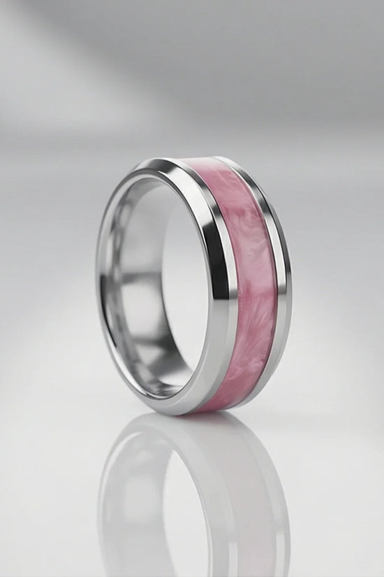 The Sakura Rift: Marbled Rose & Silver Band