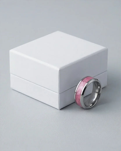 The Sakura Rift: Marbled Rose & Silver Band