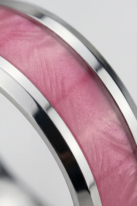 The Sakura Rift: Marbled Rose & Silver Band