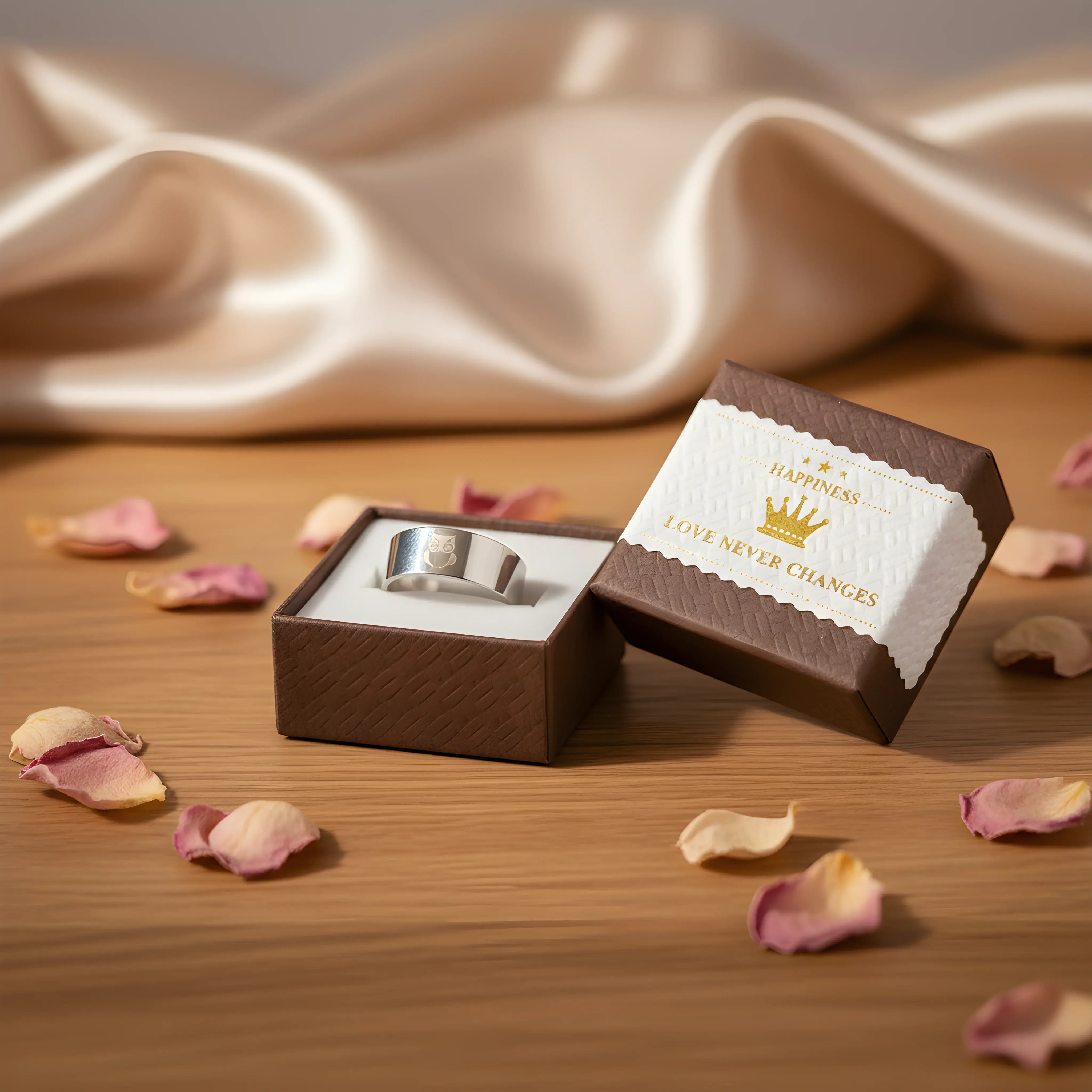 Stainless Steel Owl Engraved Ring 5.3cm