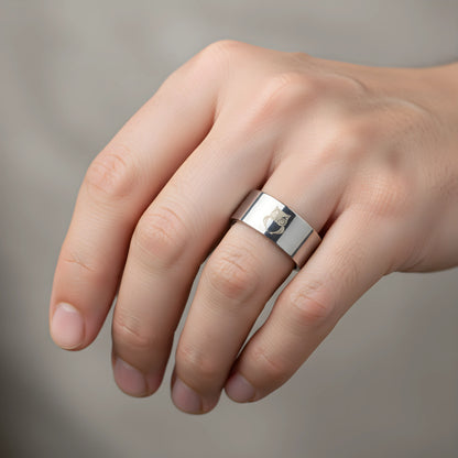 Stainless Steel Owl Engraved Ring 5.3cm