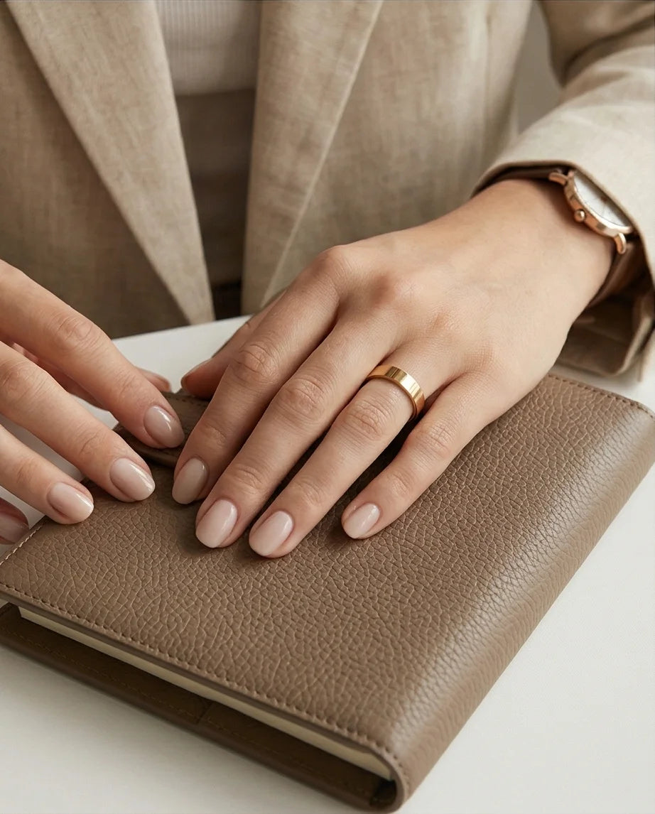 Pure Aurelian: Minimalist Architectural Gold Ring