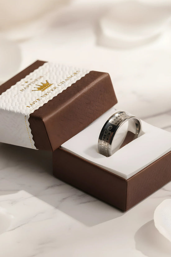 Stainless Steel Pattern Engraved Ring 5.9cm