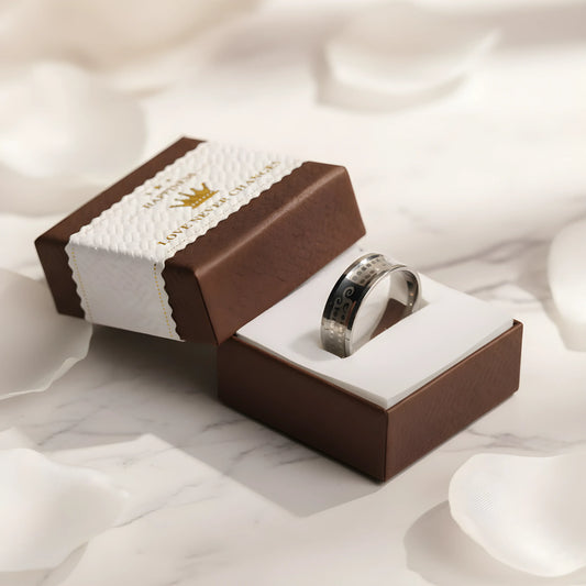 Stainless Steel Pattern Engraved Ring 5.9cm