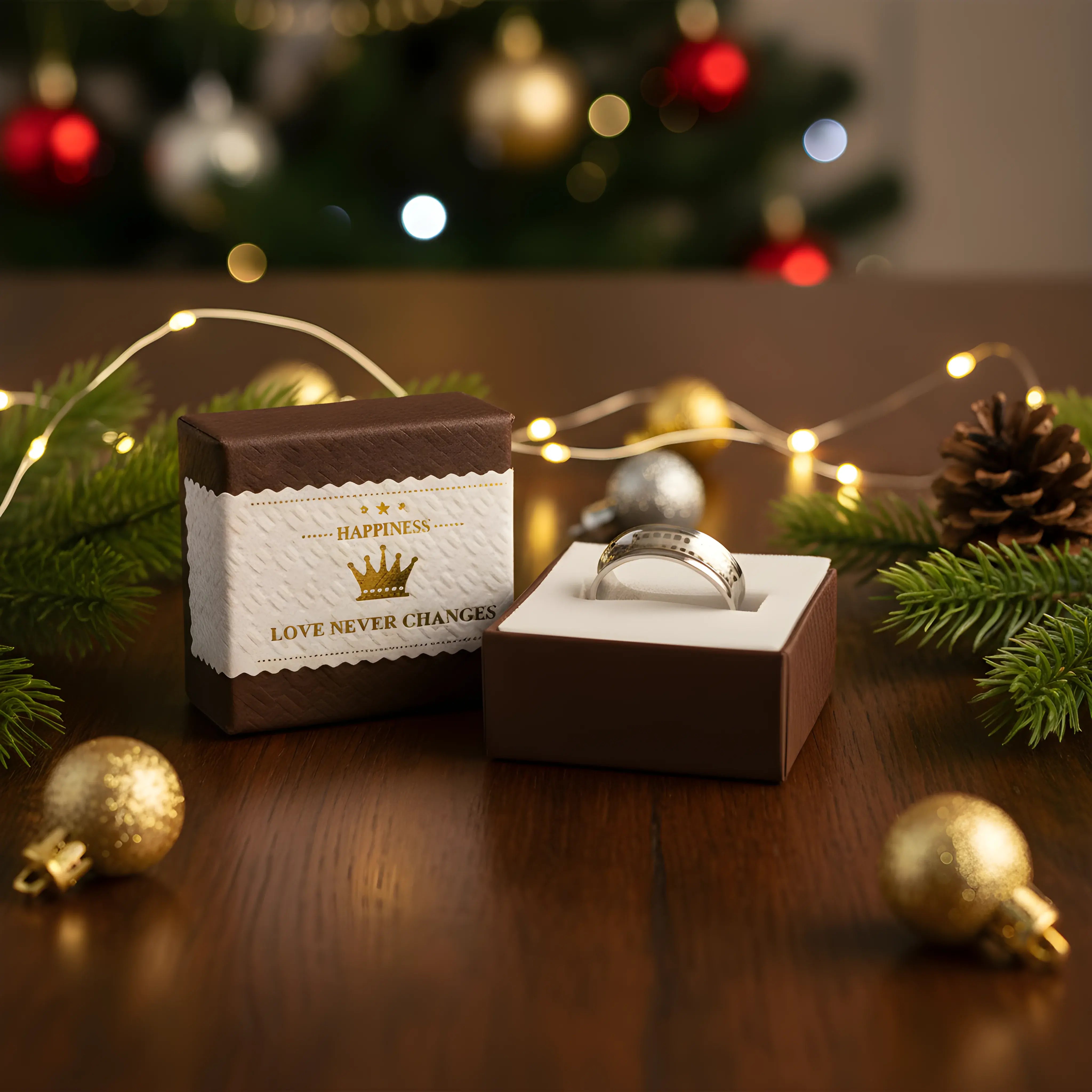 Stainless Steel Pattern Engraved Ring 5.9cm