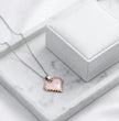 The Digital Blush: Marbled Rose Gold Pixel Heart