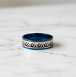 Blue Flame Pattern Ring 6.6cm