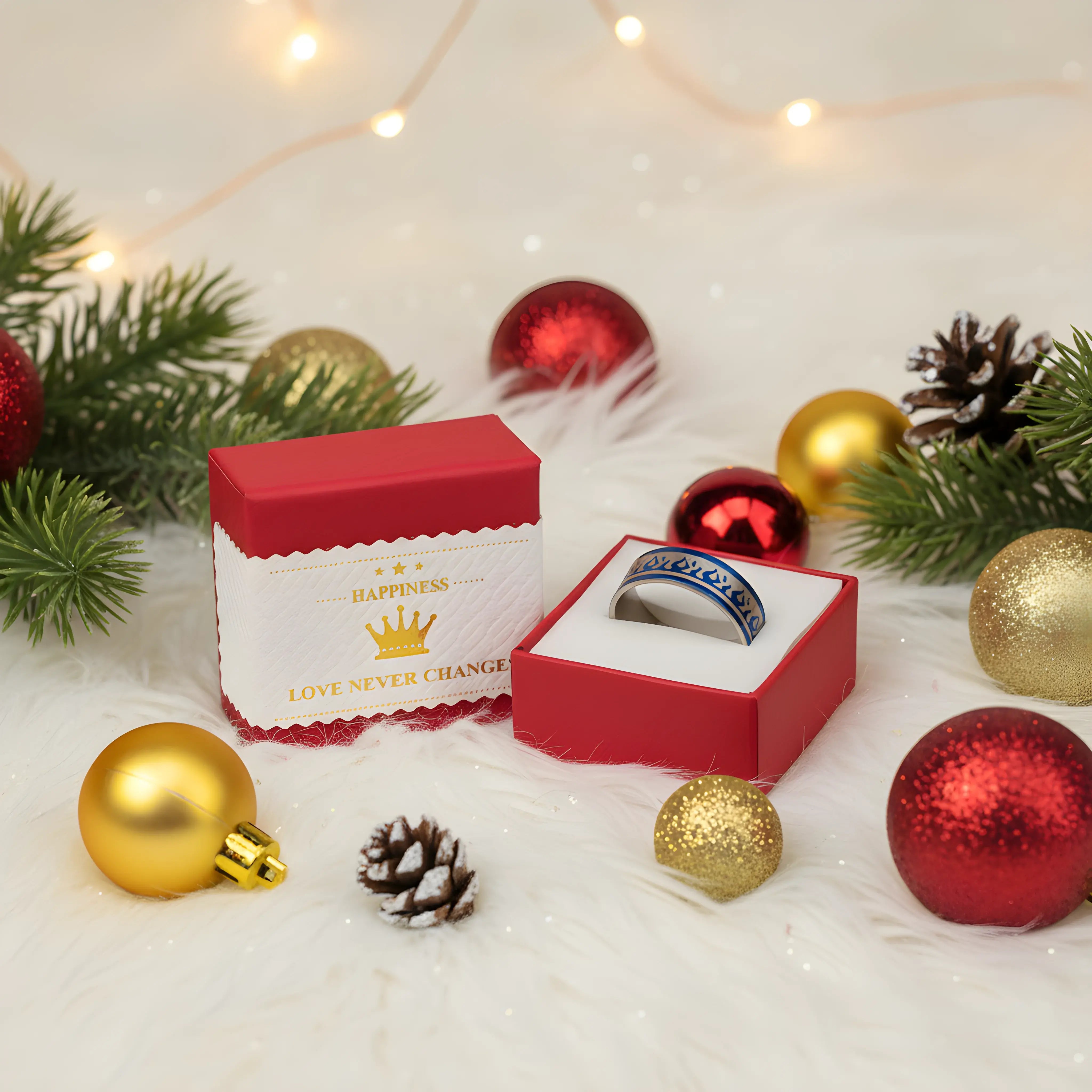 Blue Flame Pattern Ring 6.6cm