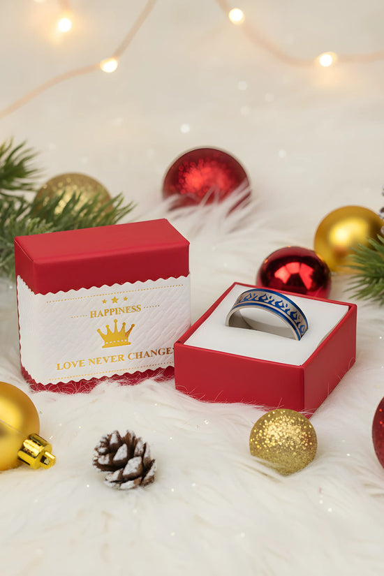 Blue Flame Pattern Ring 6.6cm