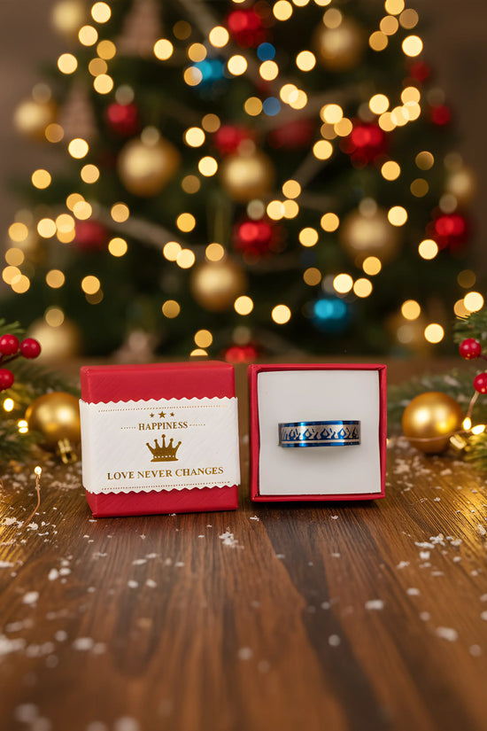 Blue Flame Pattern Ring 6.6cm