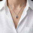 The Dental Crown: Polished Silver Molar Necklace