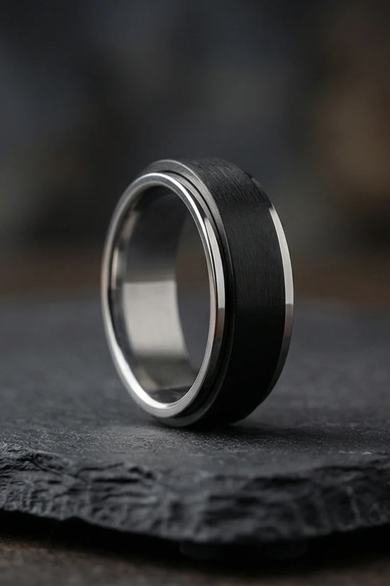 The Stealth Focus: Two-Tone Brushed Spinner Band