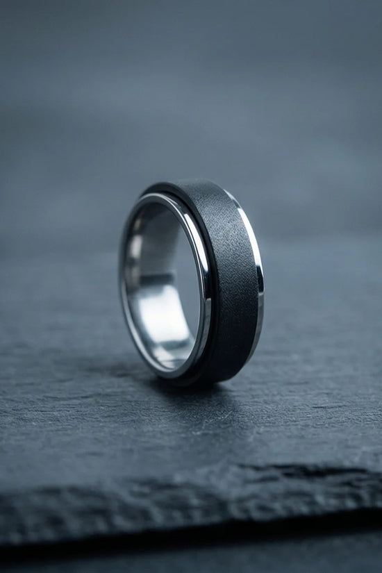 The Stealth Focus: Two-Tone Brushed Spinner Band