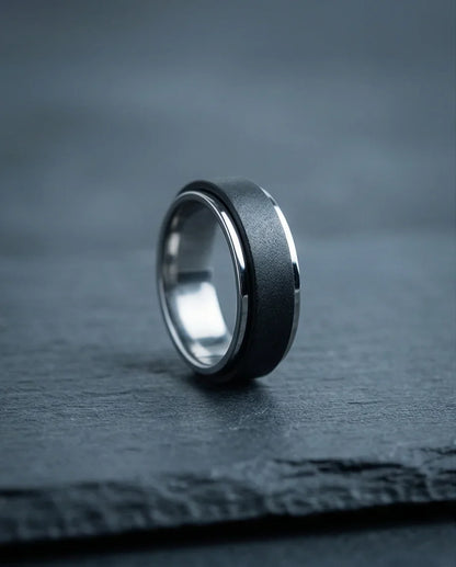 The Stealth Focus: Two-Tone Brushed Spinner Band