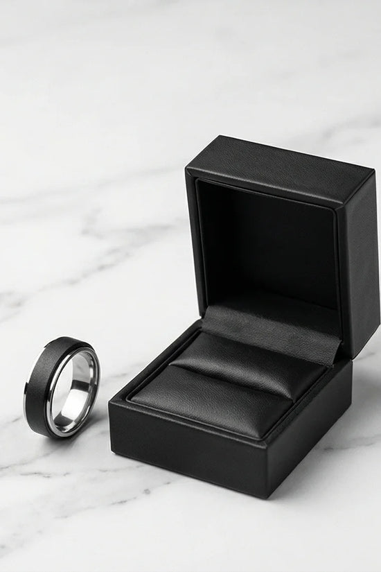 The Stealth Focus: Two-Tone Brushed Spinner Band