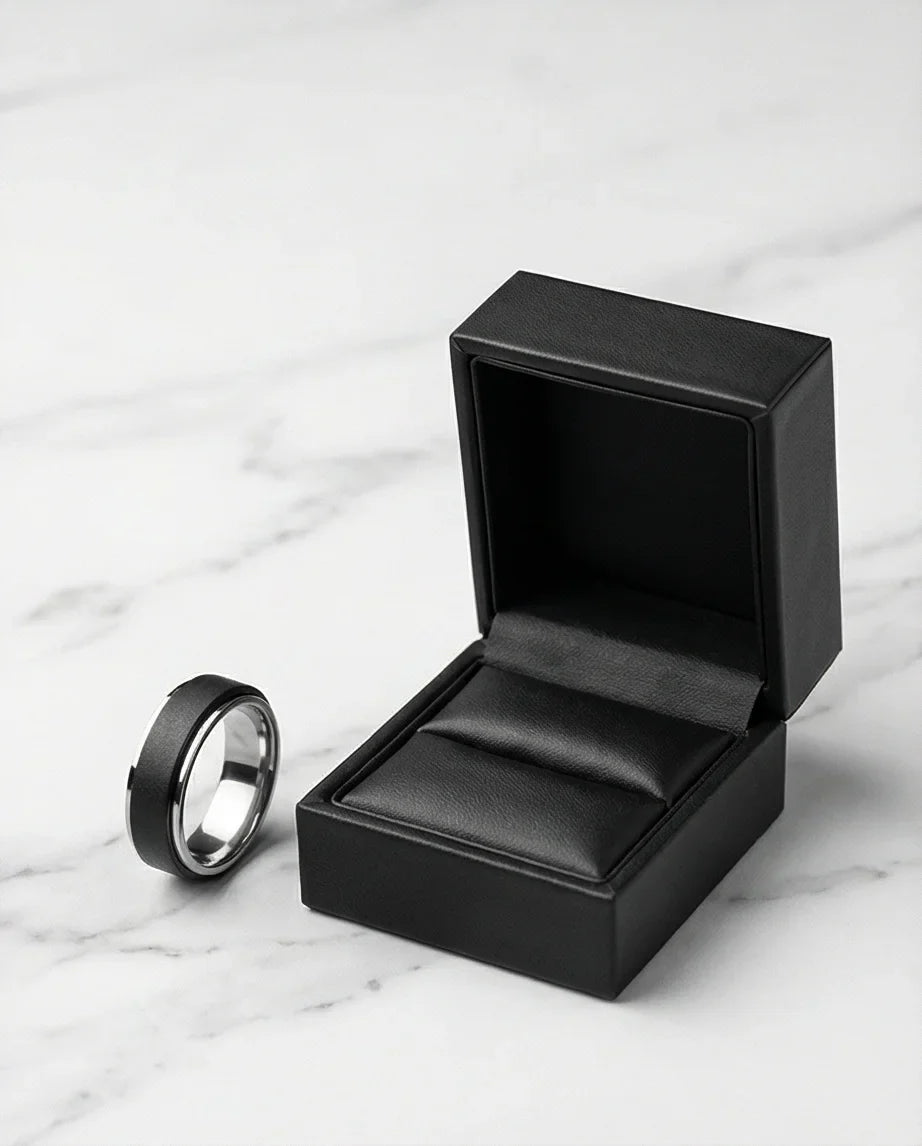 The Stealth Focus: Two-Tone Brushed Spinner Band