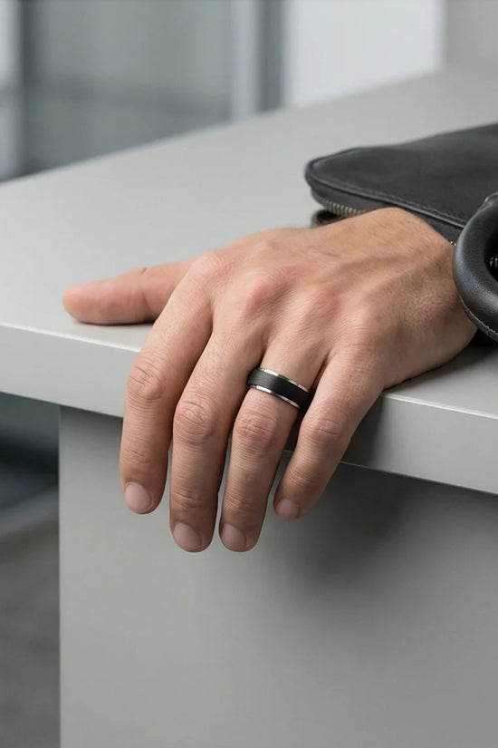 The Stealth Focus: Two-Tone Brushed Spinner Band